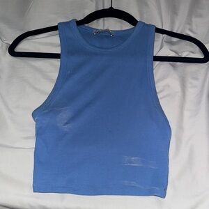 ZARA Blue Sleeveless Women's Top